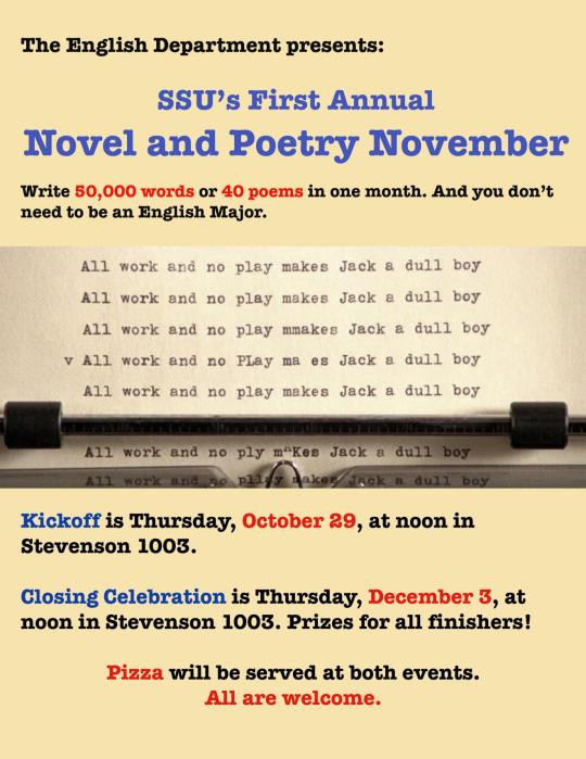 Novel Poetry November