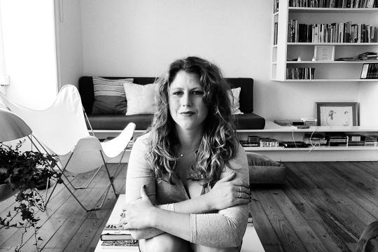 Christine Pinella in a living room