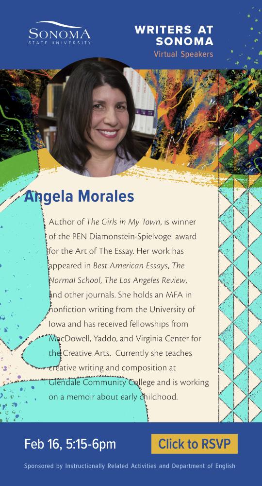 Angela Morales Writers at Sonoma Virtual Speaker